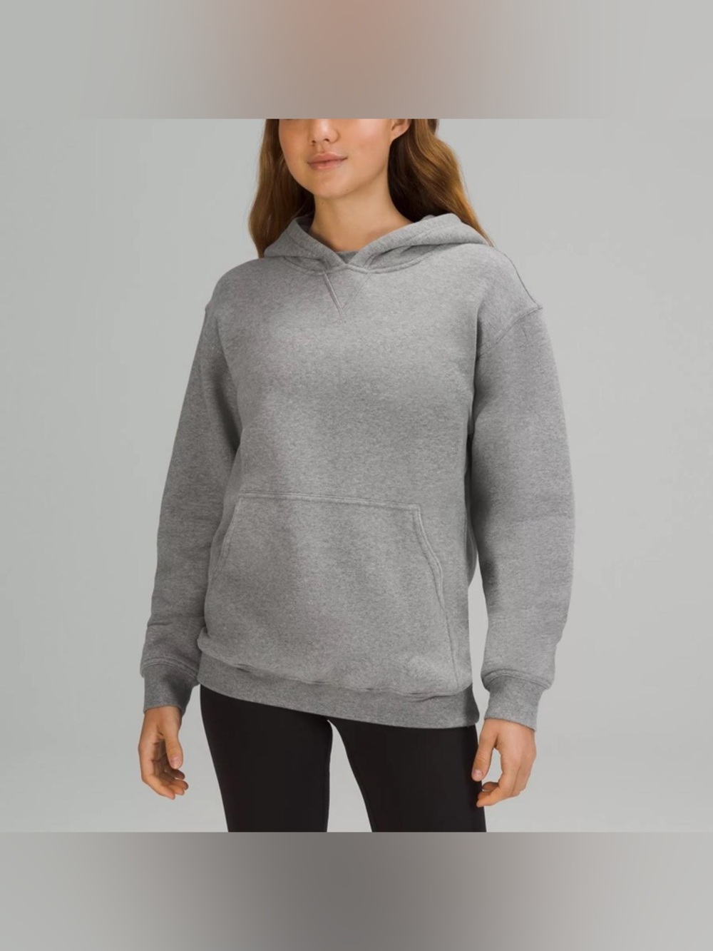 Lululemon All Yours Hoodie Size Small Heather Gray Pullover Sweatshirt